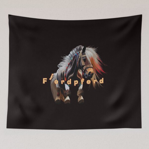 Item preview, fjord horse designed and sold by WackyWorldArt.