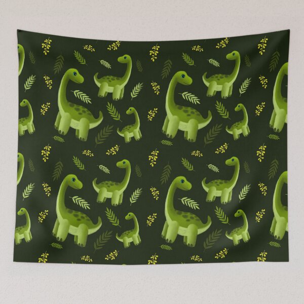 Item preview, Green Dinosaur Repeating Pattern designed and sold by Ravensplace22.