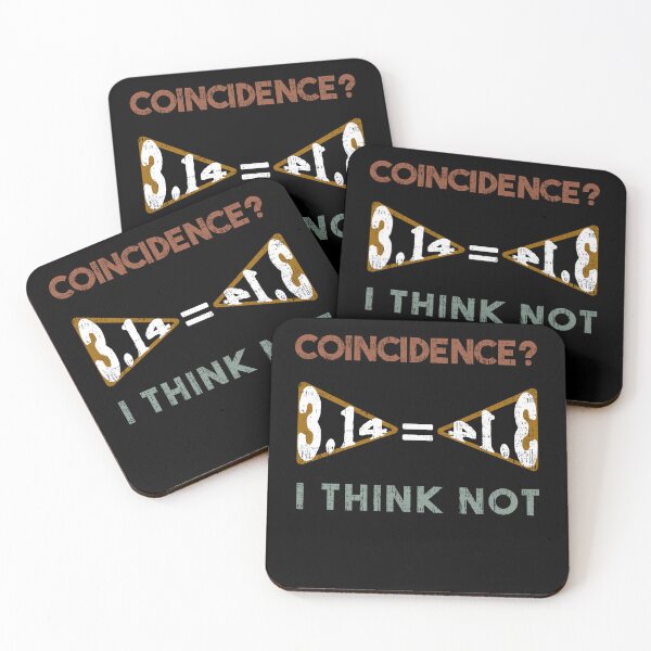 Item preview, Funny Pi Day 3.14 = Pie Coincidence I Think Not Retro Vintage Math Geeks designed and sold by MacAndMoose.