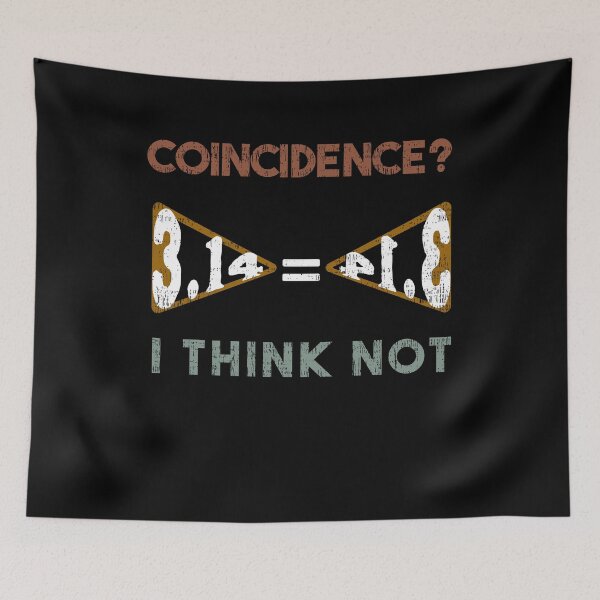 Item preview, Funny Pi Day 3.14 = Pie Coincidence I Think Not Retro Vintage Math Geeks designed and sold by MacAndMoose.
