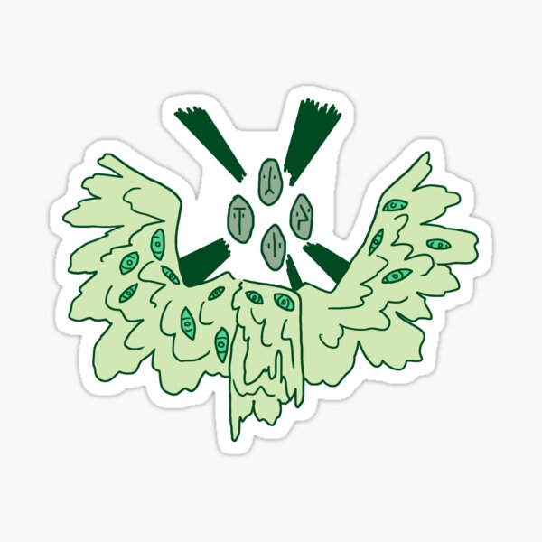 Ange chérubin vert Sticker Sticker