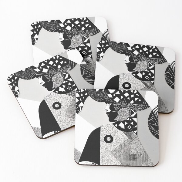 Item preview, Black and White Jack, Abstract Knave,  designed and sold by Adorations.