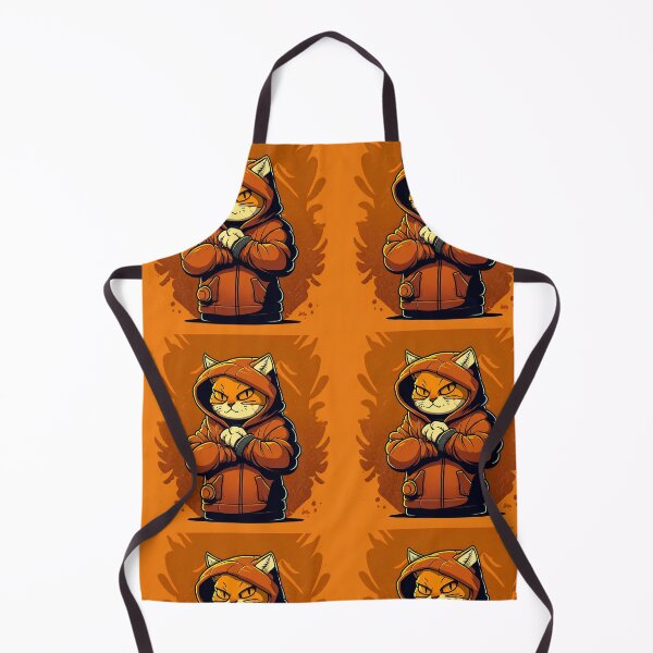 Item preview, Orange Cat With Hoodie Cartoon Style designed and sold by EnzoZs.