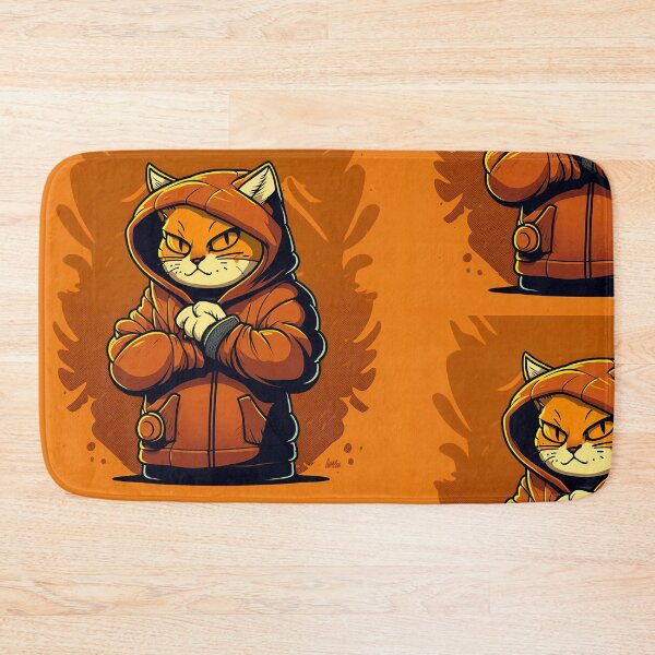 Item preview, Orange Cat With Hoodie Cartoon Style designed and sold by EnzoZs.