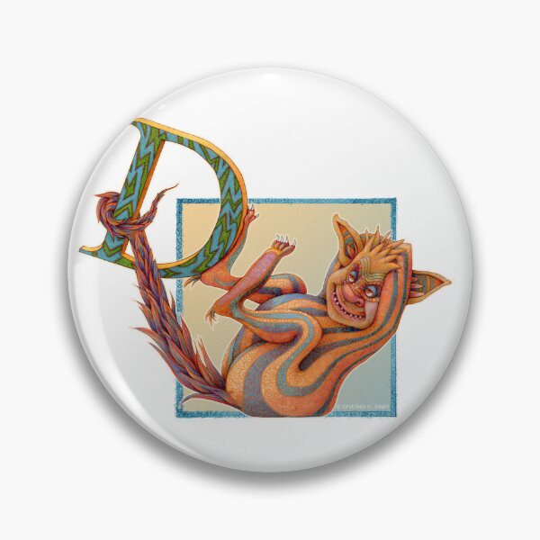 Item preview, Letter D - Alphabet - Monster - Guardian and Protector designed and sold by Gretchen Deahl.