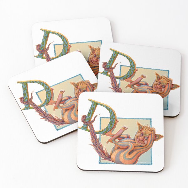 Item preview, Letter D - Alphabet - Monster - Guardian and Protector designed and sold by Gretchen Deahl.