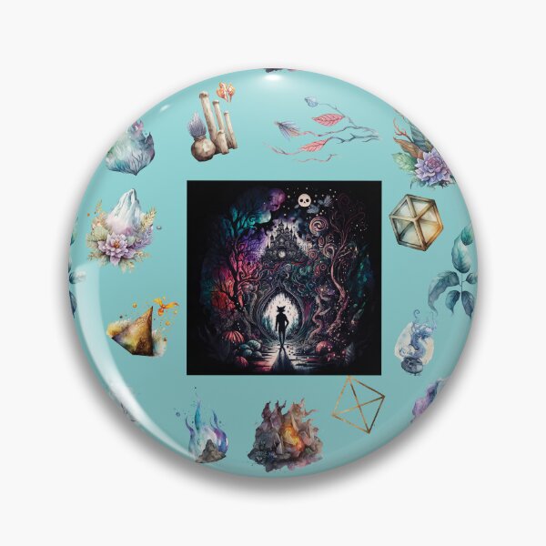 Item preview, DARK AND MYSTICAL WONDERLAND ON AQUA designed and sold by ORIGENcreate.