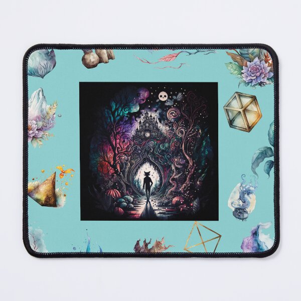 Item preview, DARK AND MYSTICAL WONDERLAND ON AQUA designed and sold by ORIGENcreate.