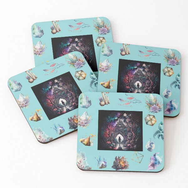 Item preview, DARK AND MYSTICAL WONDERLAND ON AQUA designed and sold by ORIGENcreate.