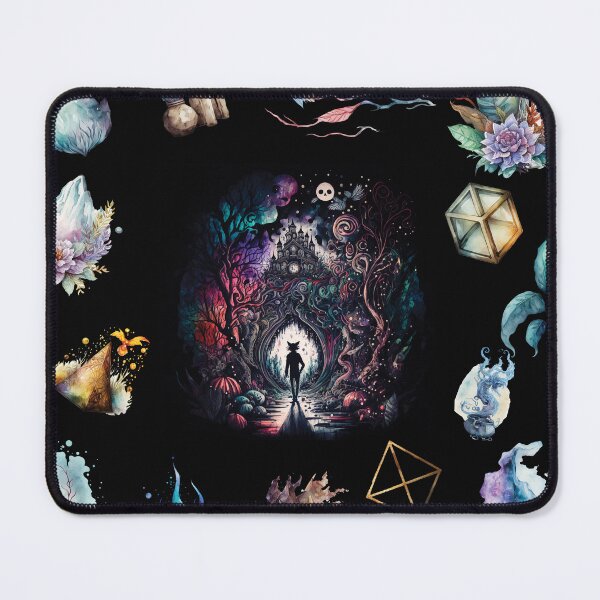 Item preview, DARK AND MYSTICAL WONDERLAND ON BLACK designed and sold by ORIGENcreate.