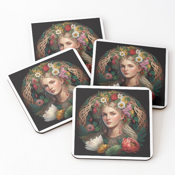 Item preview, Ukrainian  Girl with flowers designed and sold by m-litomirskaya.