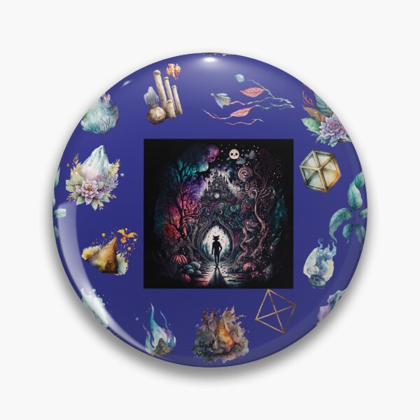 Item preview, DARK AND MYSTICAL WONDERLAND ON BLUE designed and sold by ORIGENcreate.