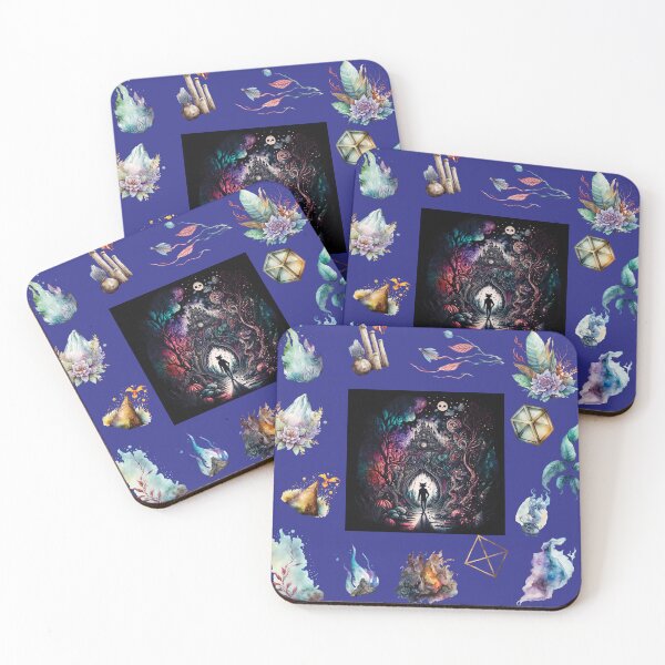 Item preview, DARK AND MYSTICAL WONDERLAND ON BLUE designed and sold by ORIGENcreate.