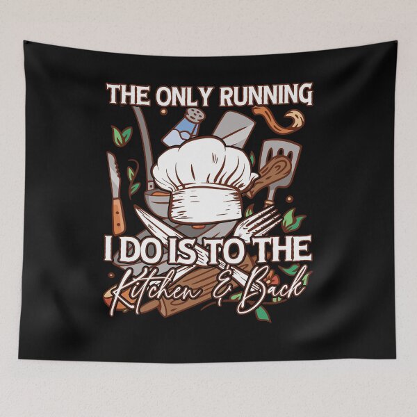 Item preview, the only running i do is to the kitchen and back - funny for waiters and food lovers designed and sold by PECCATOR.