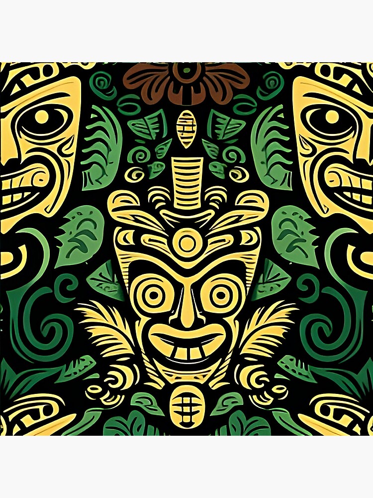 Discover Tiki Culture Yellow Canvas