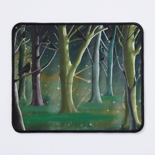 Item preview, Blackbird Forest with Pigeon Guests in Meteorite Shower  designed and sold by KateVanFloofno1.