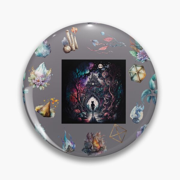 Item preview, DARK AND MYSTICAL WONDERLAND ON GRAY designed and sold by ORIGENcreate.