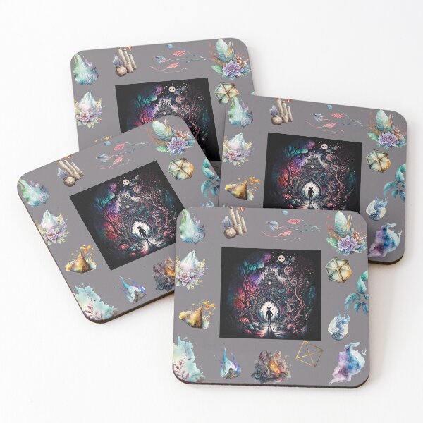 Item preview, DARK AND MYSTICAL WONDERLAND ON GRAY designed and sold by ORIGENcreate.