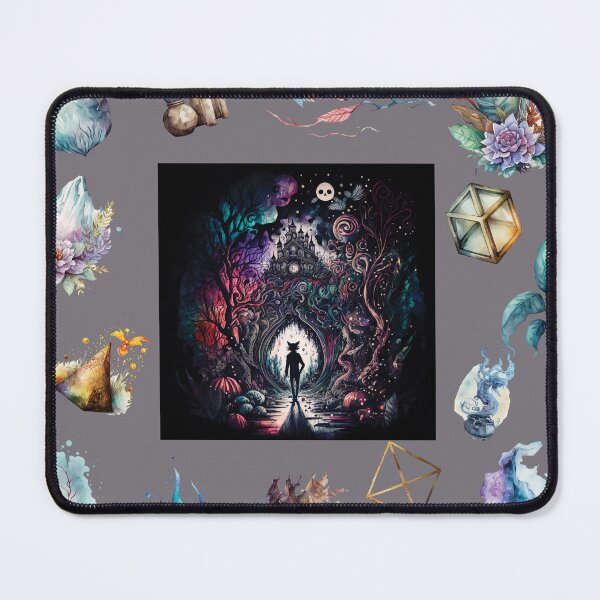 Item preview, DARK AND MYSTICAL WONDERLAND ON GRAY designed and sold by ORIGENcreate.