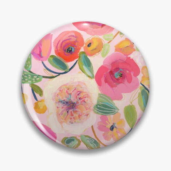 Item preview, Pink Floral Art Print designed and sold by Suzanne Allard Design.