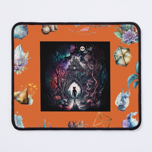 Item preview, DARK AND MYSTICAL WONDERLAND ON ORANGE designed and sold by ORIGENcreate.