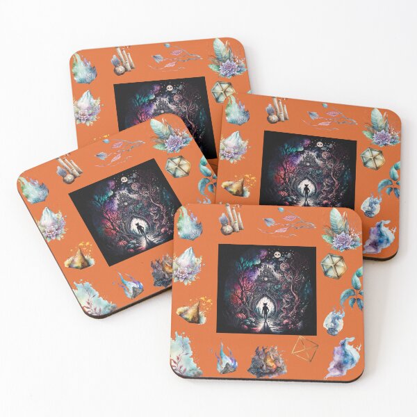 Item preview, DARK AND MYSTICAL WONDERLAND ON ORANGE designed and sold by ORIGENcreate.
