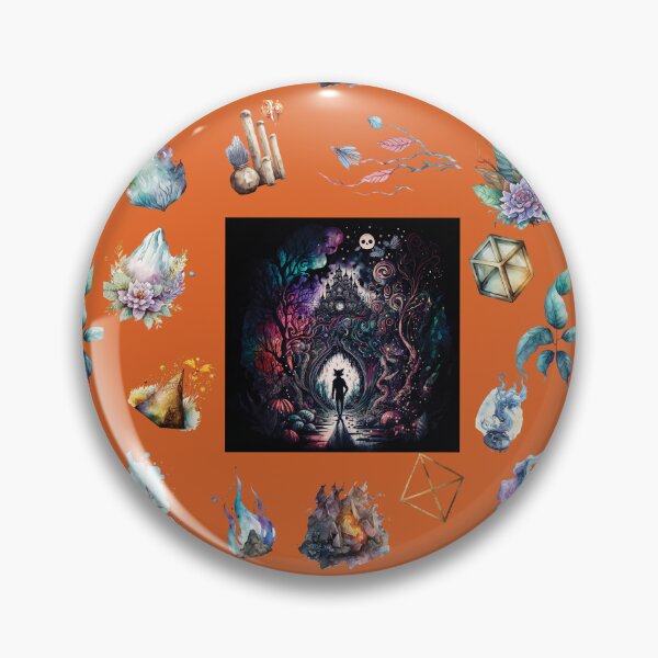 Item preview, DARK AND MYSTICAL WONDERLAND ON ORANGE designed and sold by ORIGENcreate.