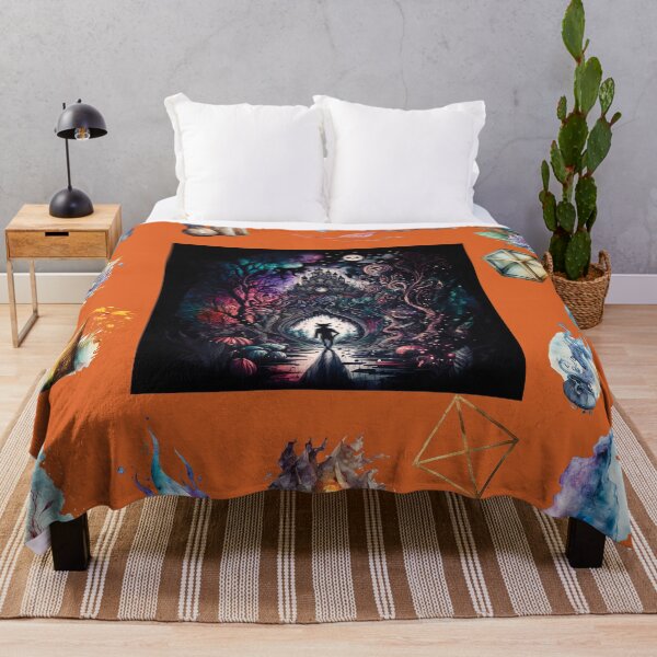 Item preview, DARK AND MYSTICAL WONDERLAND ON ORANGE designed and sold by ORIGENcreate.