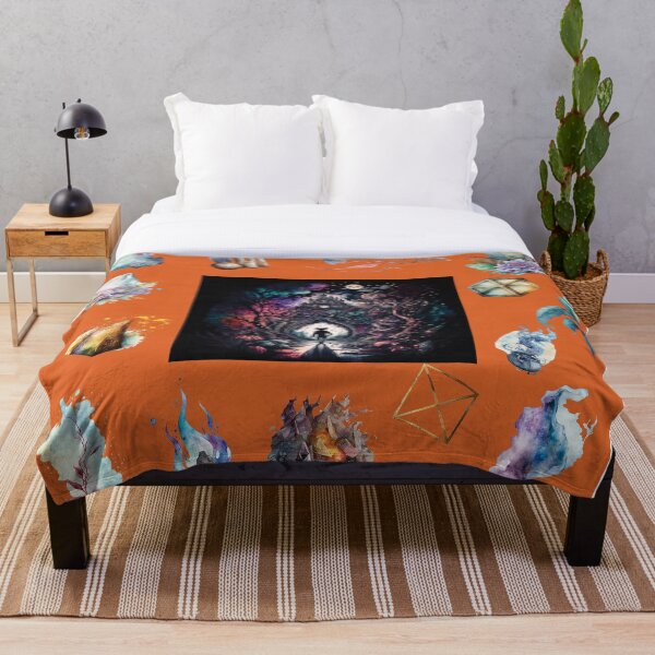 Item preview, DARK AND MYSTICAL WONDERLAND ON ORANGE designed and sold by ORIGENcreate.