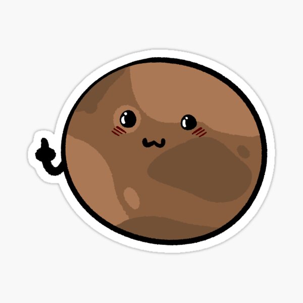 Pluto and his non-existing planet rights Sticker