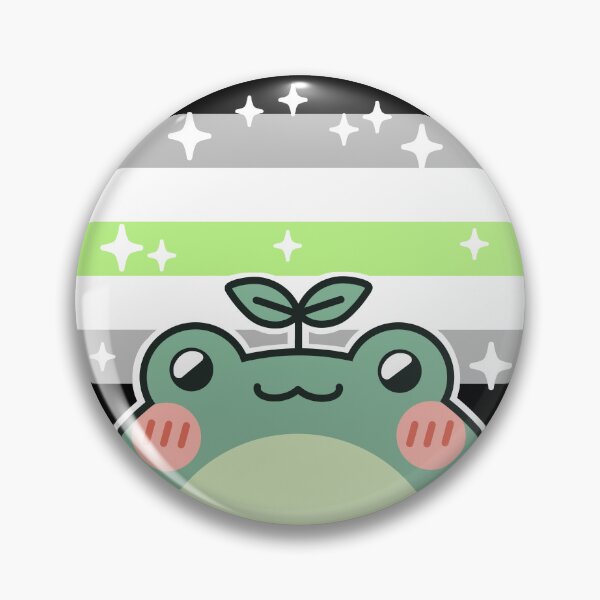 Item preview, Pride Frog: Agender Flag designed and sold by kaleidoink designs.