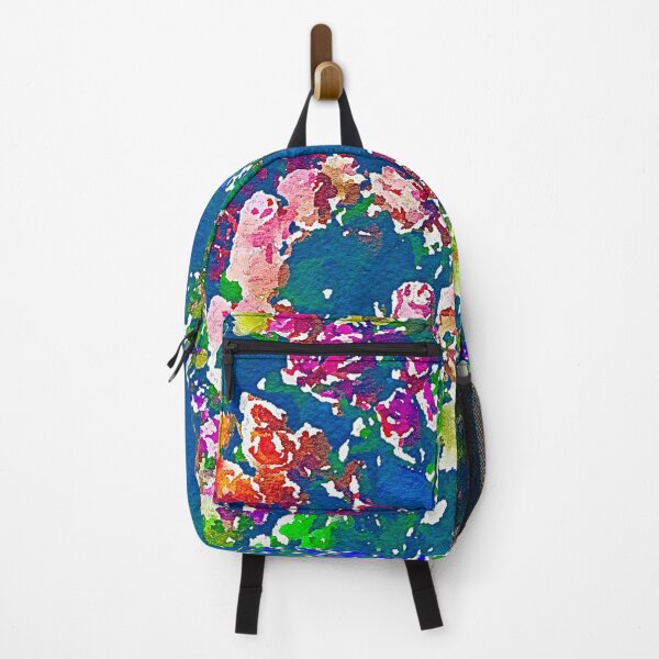 Item preview, Abstract multicolor floral pattern designed and sold by Susan Gallup.