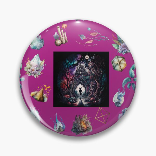 Item preview, DARK AND MYSTICAL WONDERLAND ON PINK designed and sold by ORIGENcreate.