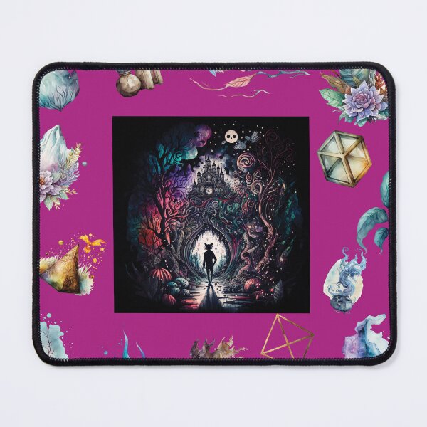 Item preview, DARK AND MYSTICAL WONDERLAND ON PINK designed and sold by ORIGENcreate.