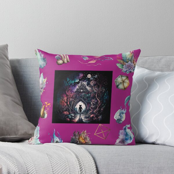 Item preview, DARK AND MYSTICAL WONDERLAND ON PINK designed and sold by ORIGENcreate.