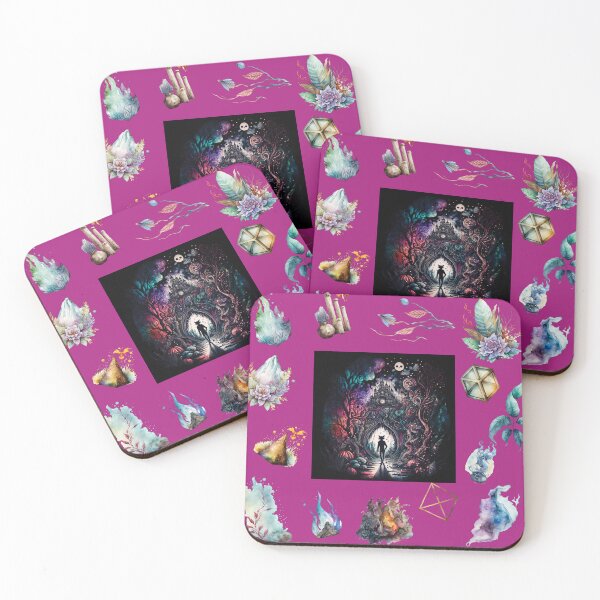 Item preview, DARK AND MYSTICAL WONDERLAND ON PINK designed and sold by ORIGENcreate.