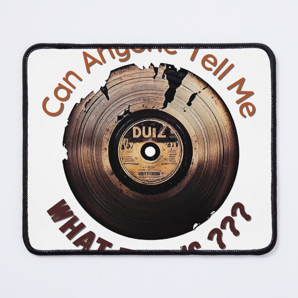 Item preview, Old Vinyl Record Urban Grunge Style - Can Anyone Tell Me What This Is ??? designed and sold by GotPink.