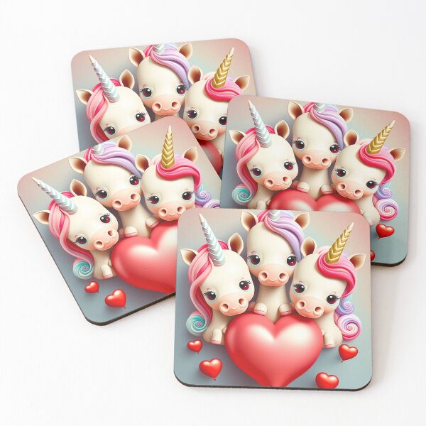 Item preview, The lovely kawaii unicorn familly  designed and sold by popurbanart.