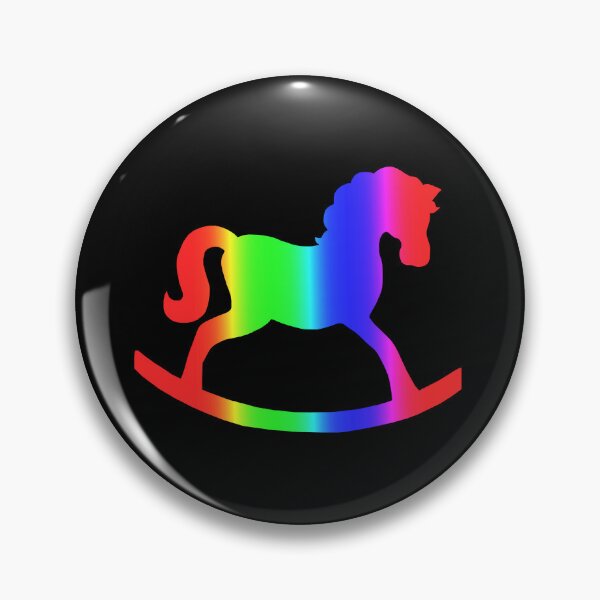 Item preview, Rainbow Rocking Horse Silhouette  designed and sold by Deborah Camp.