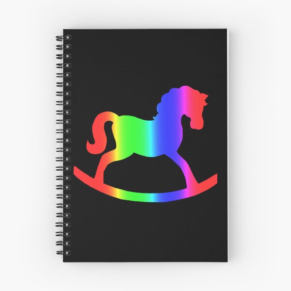 Item preview, Rainbow Rocking Horse Silhouette  designed and sold by Deborah Camp.