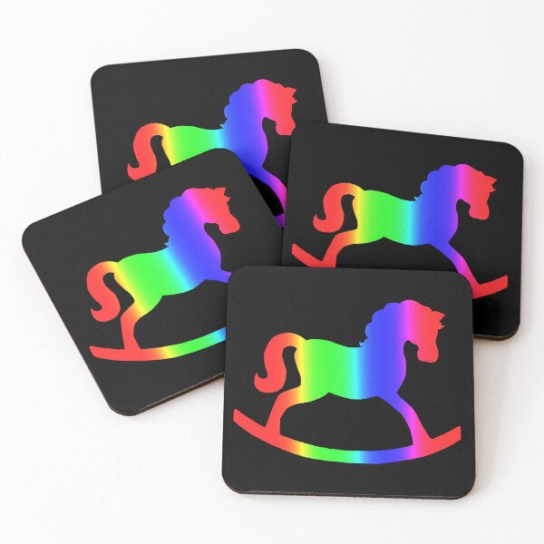 Item preview, Rainbow Rocking Horse Silhouette  designed and sold by Deborah Camp.