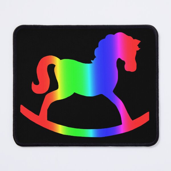 Item preview, Rainbow Rocking Horse Silhouette  designed and sold by Deborah Camp.