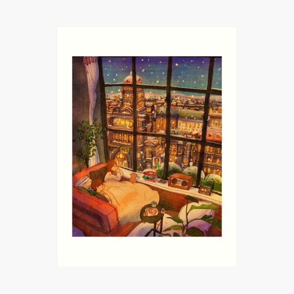 A white winter Art Print