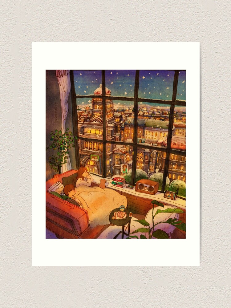 Alternate view of A white winter Art Print