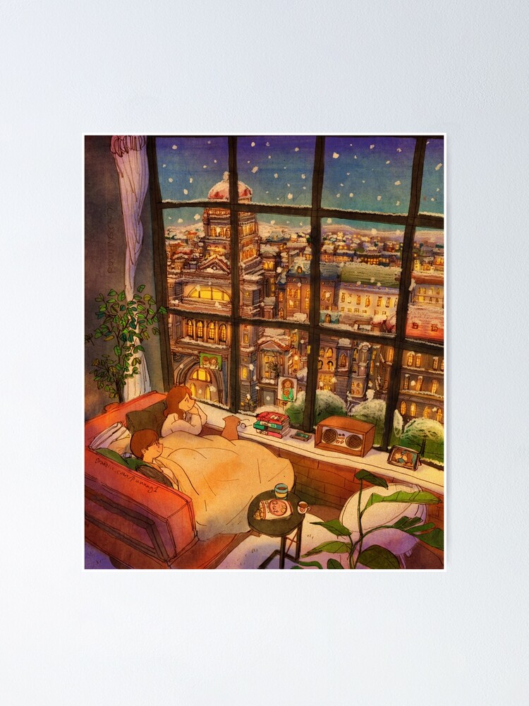 Alternate view of A white winter Poster