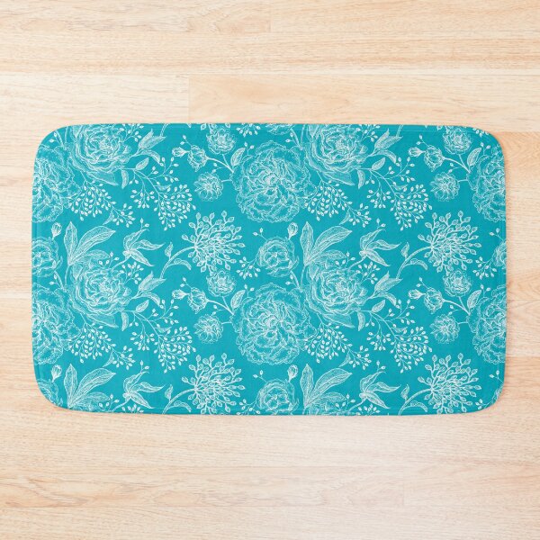 Item preview, Teal Toile Floral  designed and sold by GlowinUp Shop.