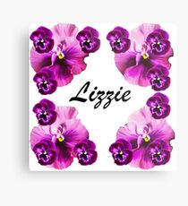Personalised flowers Metal Print