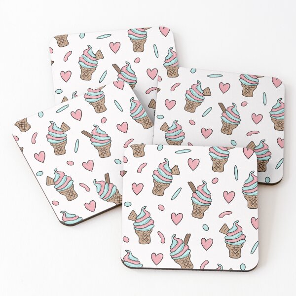 Item preview, Ice Cream Cone with Hearts and Sprinkles designed and sold by CreativeDraws42.