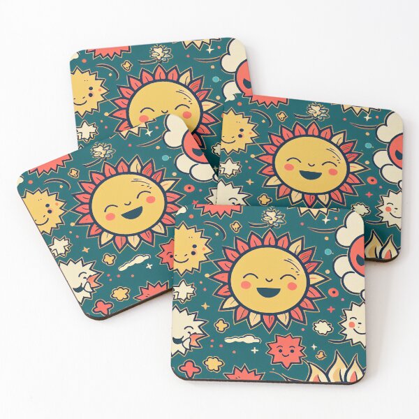 Item preview, cute sun pattern designed and sold by CutePatternsRB.
