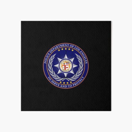 Los Angeles Police Department - LAPD Detective Badge over Blue